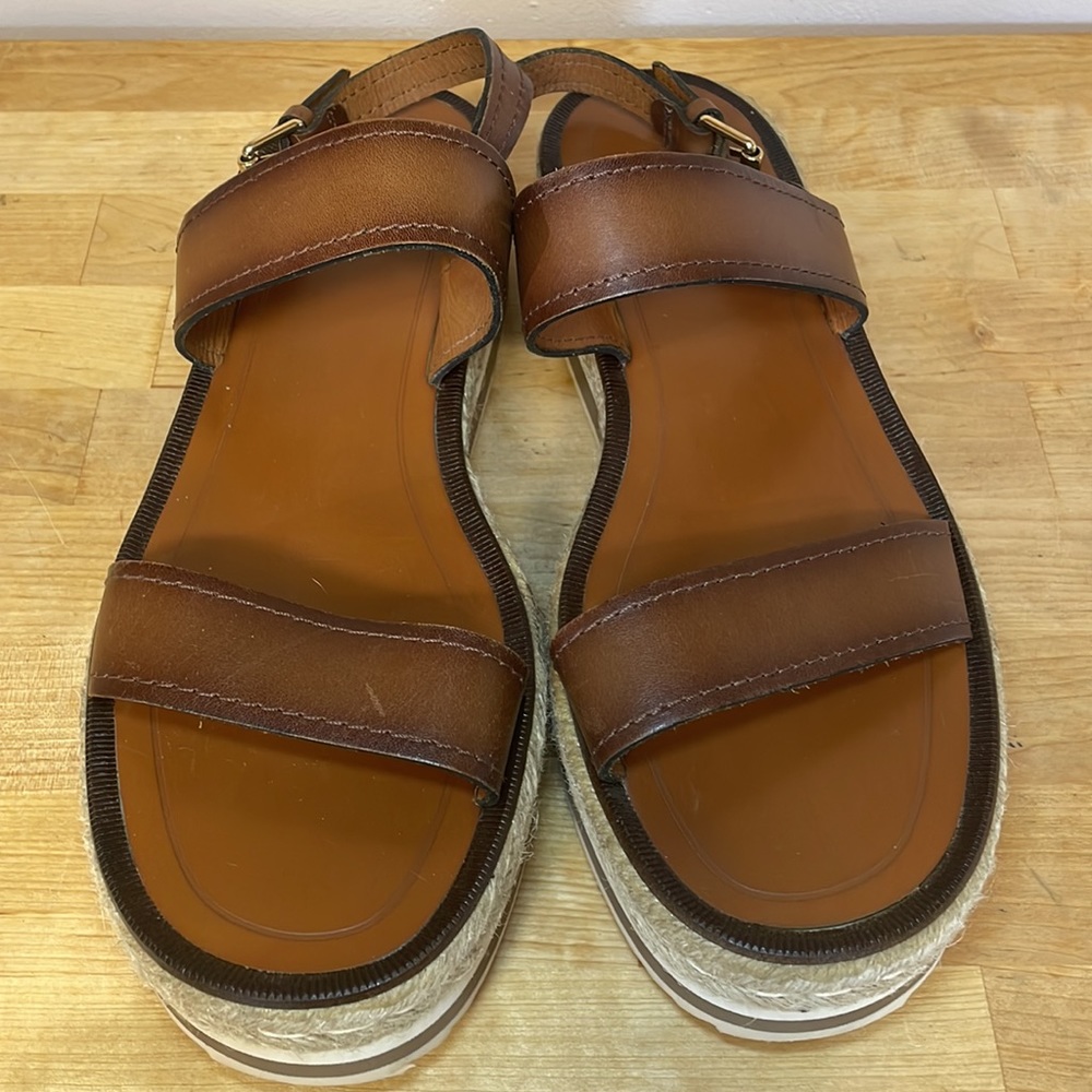 Massimo Dutti leather sandals size 10 - Picture 3 of 16